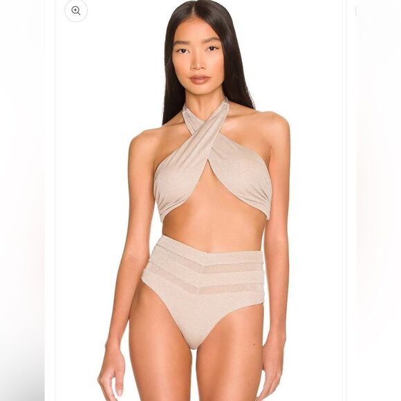 NWT Tularosa Revolve Cher Bikini Bottom Nude Small - Picture 9 of 9